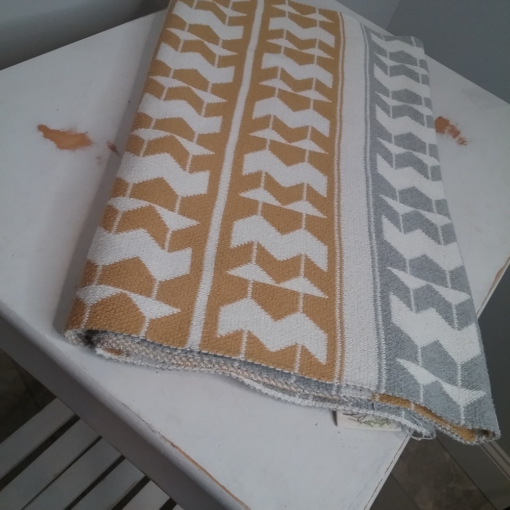 In2green Long table runner Navajo woven cotton